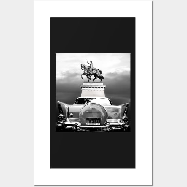 MONUMENTS SAINT LOUIS AND CHEVROLET BELAIR Wall Art by Larry Butterworth